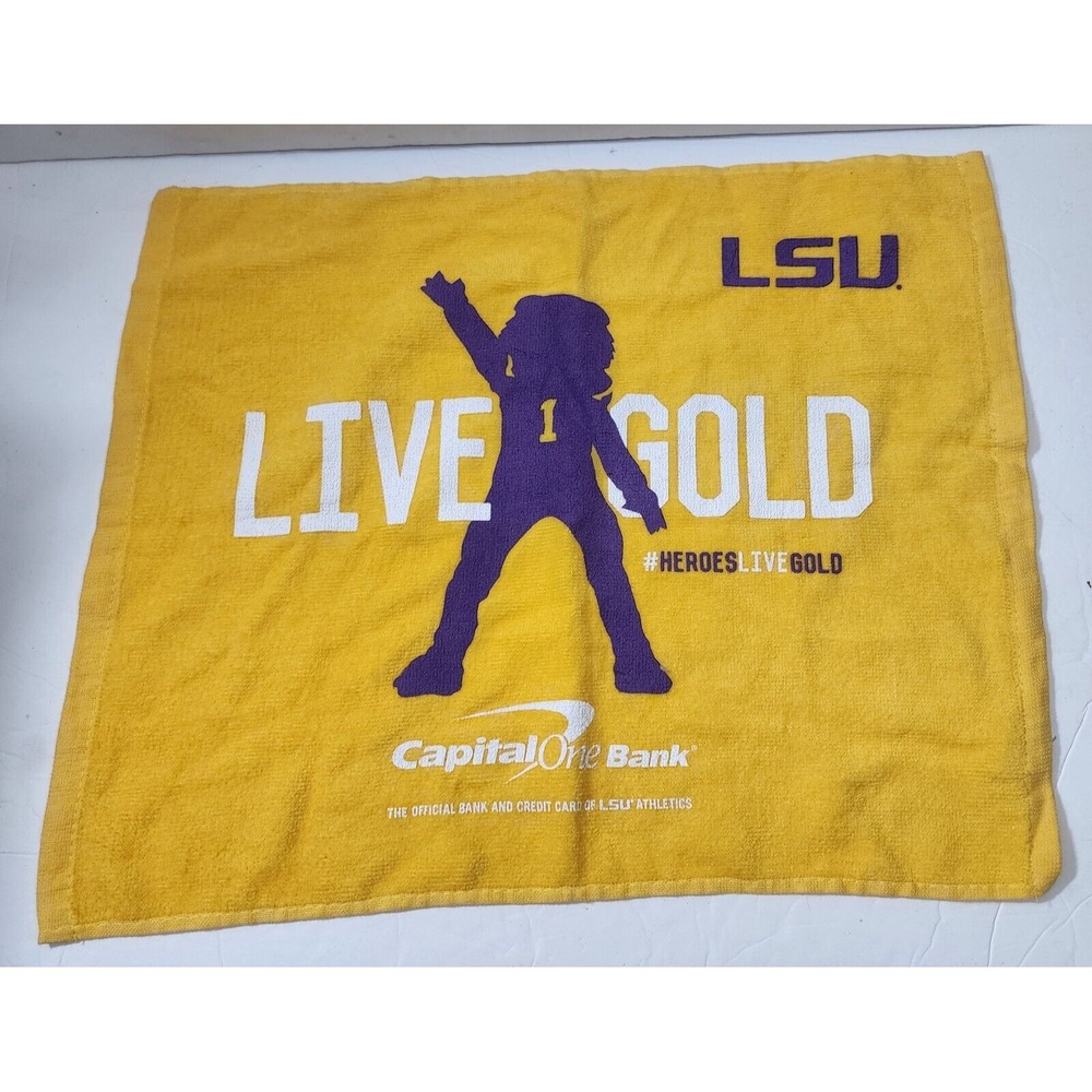 LSU Tigers Live Gold Capital One Bank Heroes ProTowels Rally Towel 18"x15"